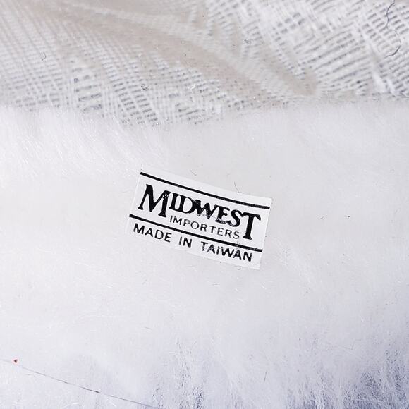 Vintage Midwest Importers Santa Tree Topper Light Up Wreath Christmas Decor 12" - Picture 10 of 15